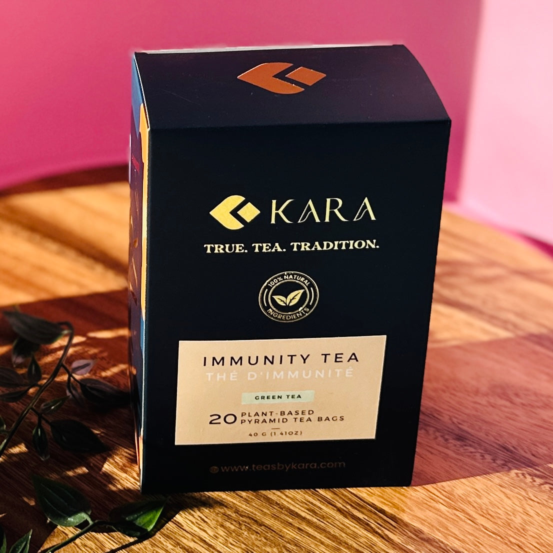 Immunity Tea - Green Tea, Pyramid Shaped Plant Based Teabags – Teas By Kara