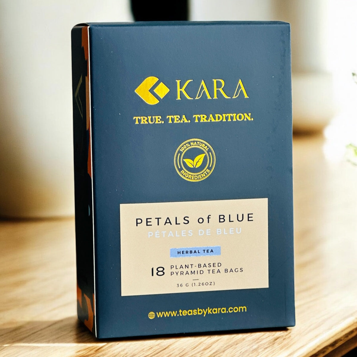Petals of BLUE - Herbal Decaf Infusion, Pyramid Shaped Plant Based ...